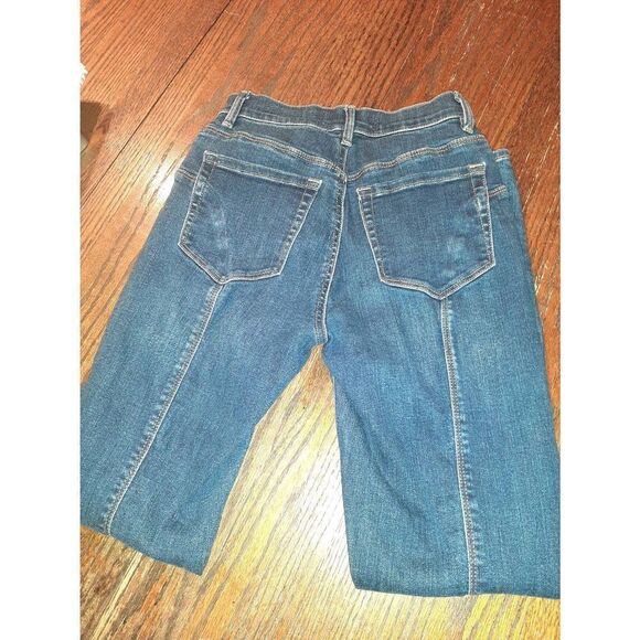 Size 24 Waist PacSun Curvy Mid Rise Blue Denim Blue Jeans - Picture 3 of 3